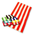 35" x 60", 14 lb., Plush Mid-weight Cabana Stripe Beach Towel (Blank)